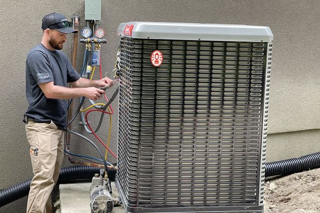 Air conditioning service by AirFAST Heating & Cooling, Inc.